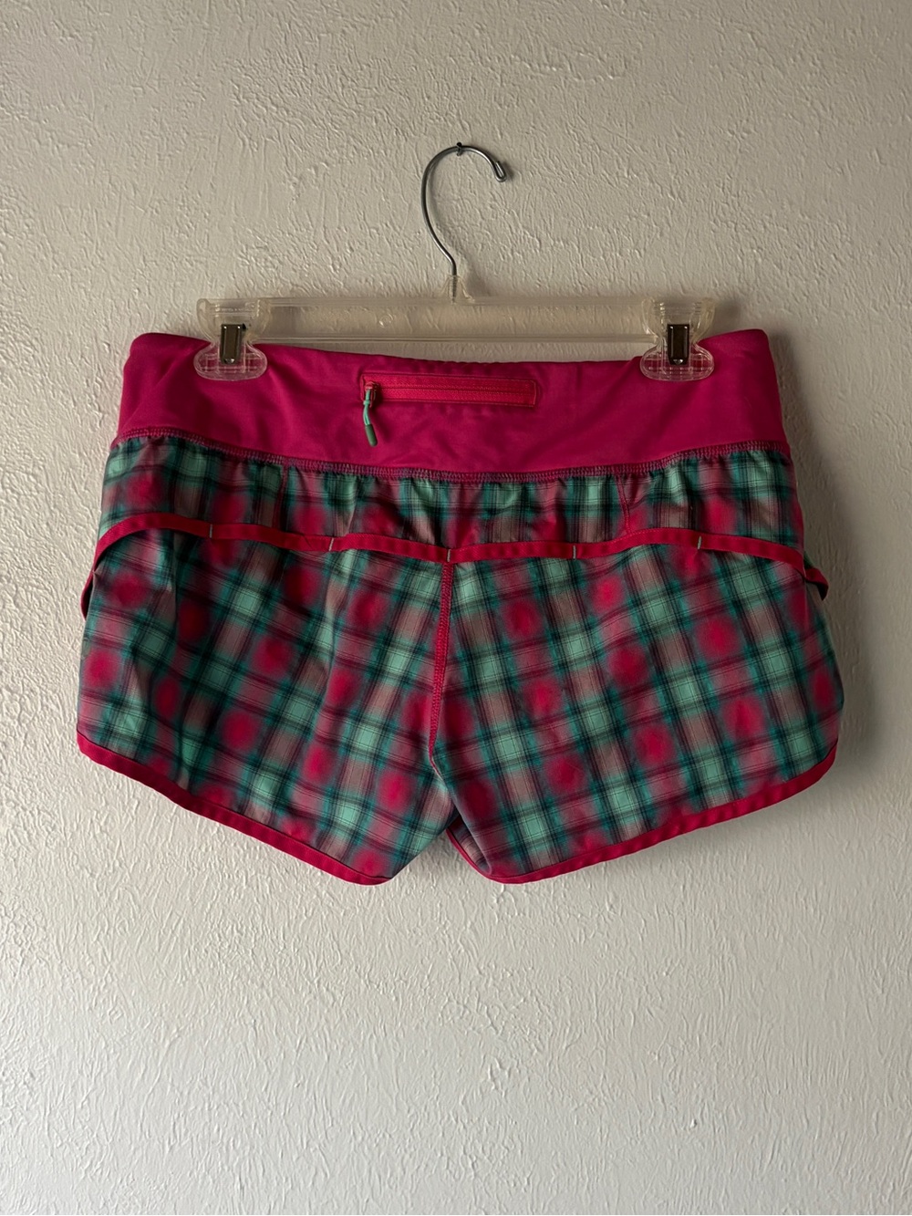 lululemon athletica Pink Plaid Athletic Shorts - Picture 2 of 3